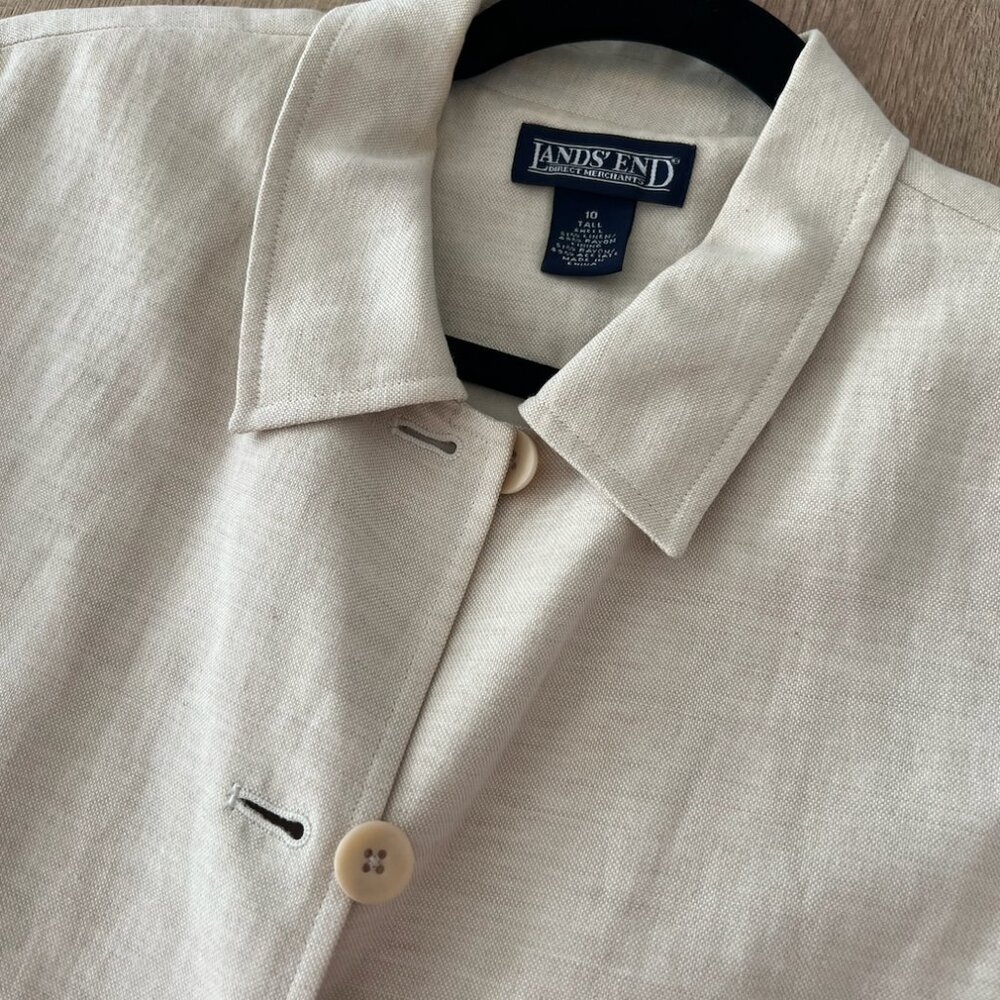 Linen Button Up Jacket - Picture 2 of 2